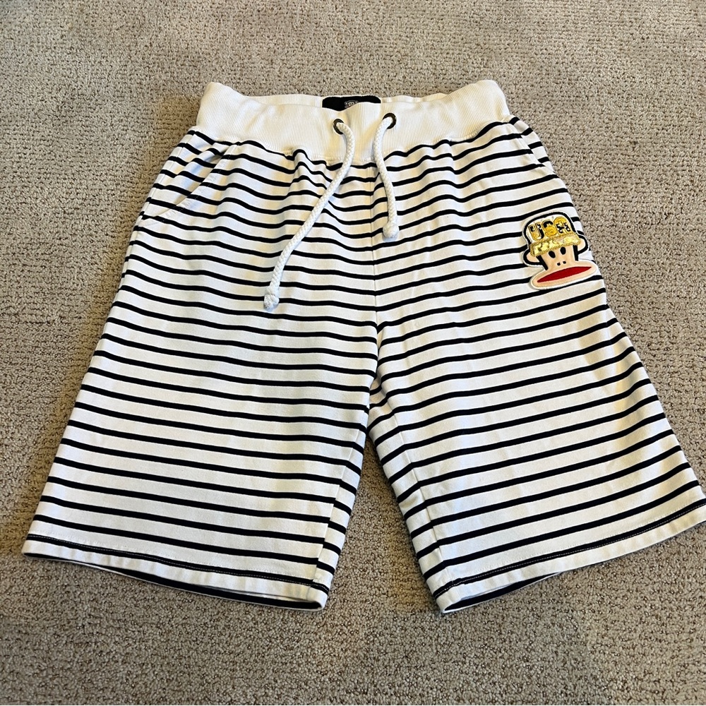 Paul Frank Striped Board Shorts with Graphic